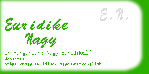 euridike nagy business card